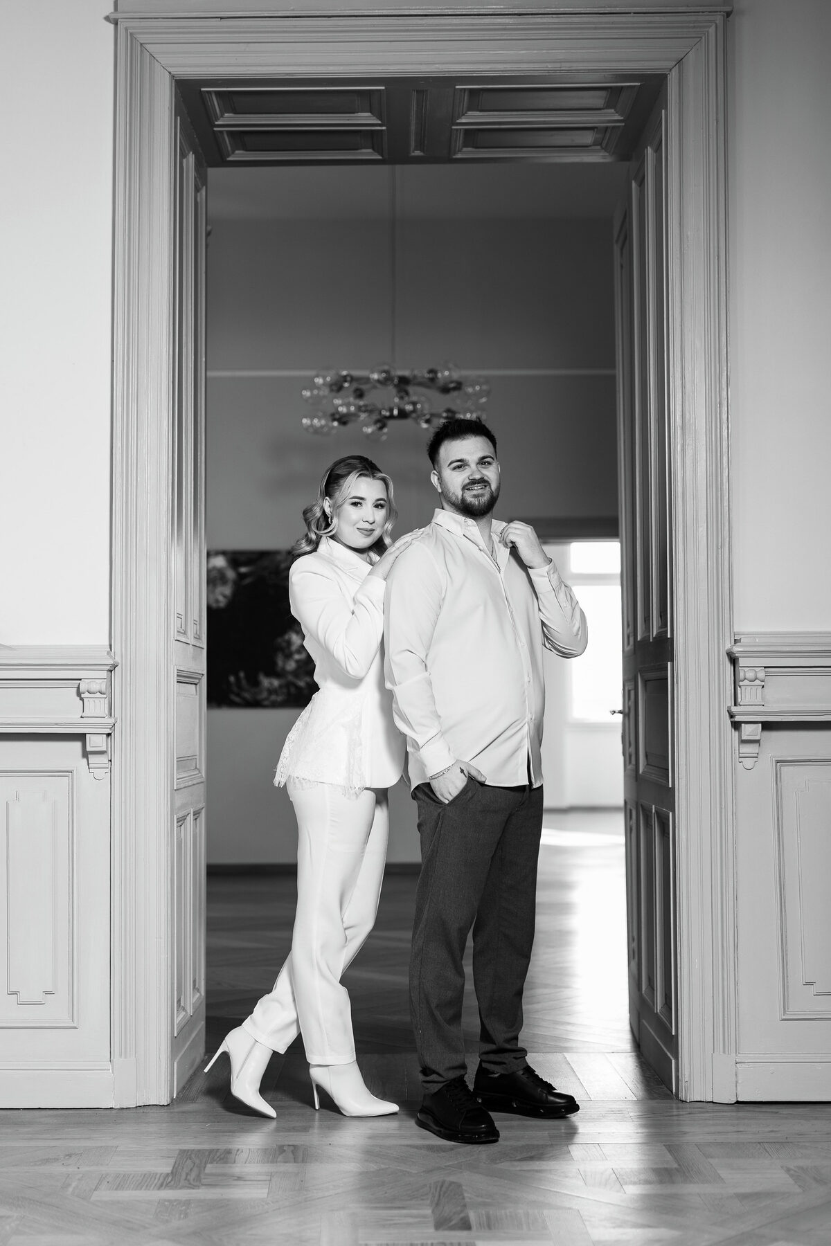 Cununie civilă la palat în Cluj, miri fotografiați editorial (12)